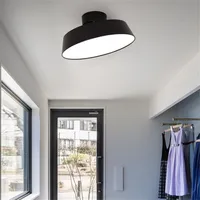 Nordic Simple Designer Round Led Ceiling Lamp Adjustable 4 Colors Fashion Iron Acrylic Lighting Fixture 30/40cm 2642