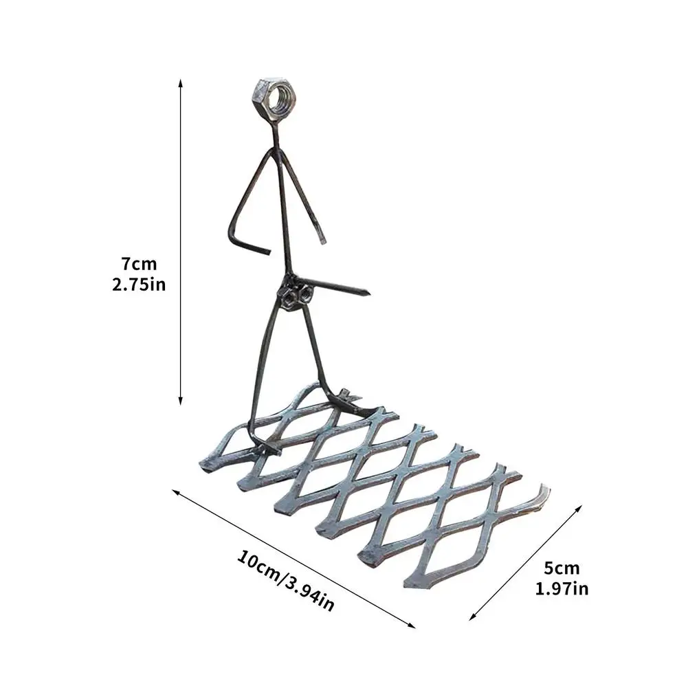 

Barbecue Grill Stick Metal Creative Grill Cooking Tools Cookware Rack Human-shaped BBQ Fork Hot Dog Meat Outdoor Camping Hiking