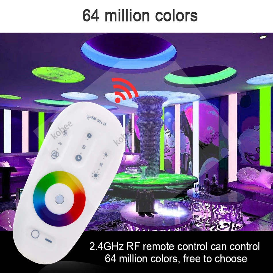 2 4G контроллер светодиодных лент RF RGB WS2811 сенсорный мини DC5-24V для WS2812B SK6812 прибор