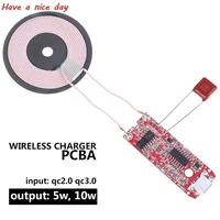 new wireless charger pcba circuit board coil for samsung s8 s9 note 8 9 wireless charging diy for iphone xs max xr