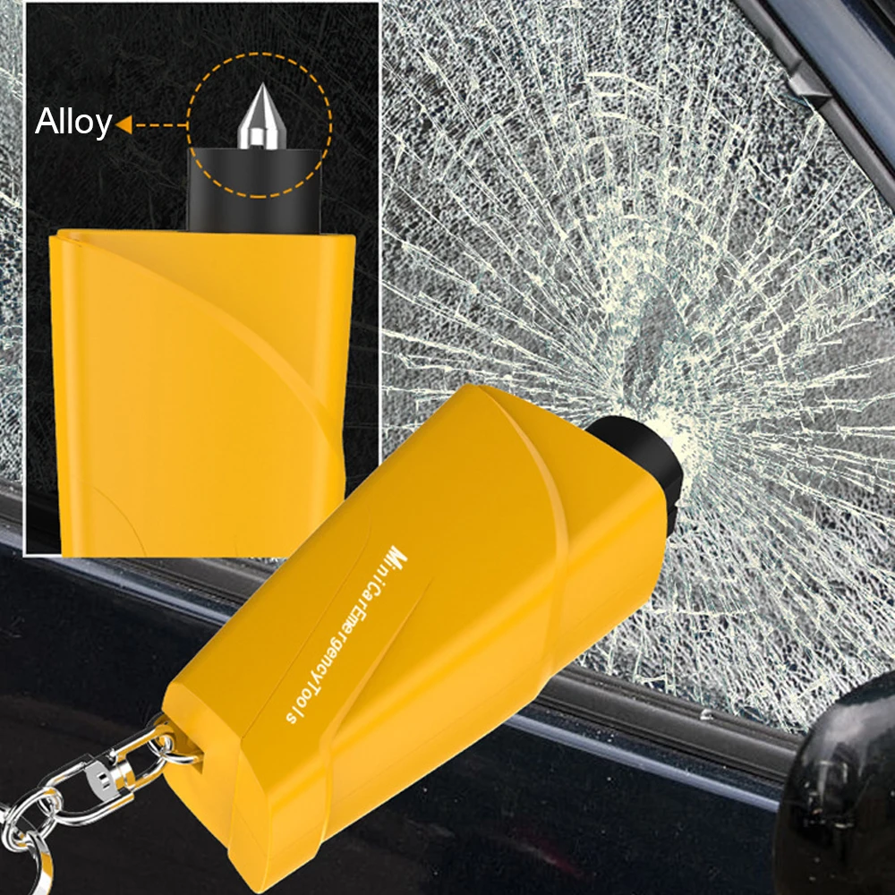 

Emergency Car Safety Hammer Mini Auto Window Glass Breaker Seat Belt Cutter for Car Portable Keychain Hammer Rescue Tool