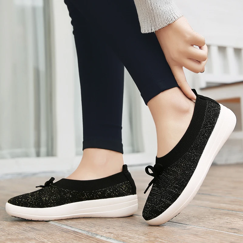Women Flat Casual Shoes Breathable Female Sneakers Moccasin Fashion Ladies Driving Shoe Slip On Loafers Outdoor Walking Footwear