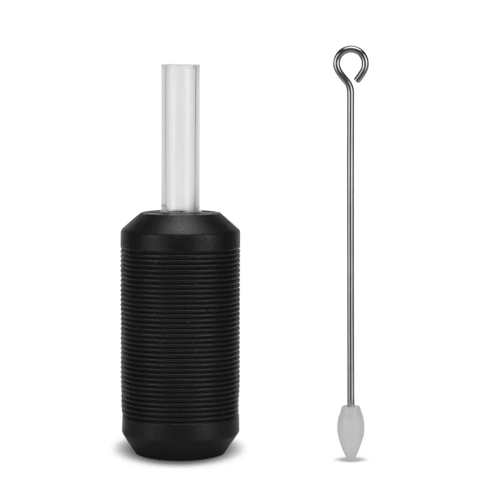 

25MM Black Silicone Tattoo Grip with Needle Bar Tattoo Grips Tubes Transparent Silicone Rubber Tube For Tattoo Supplier