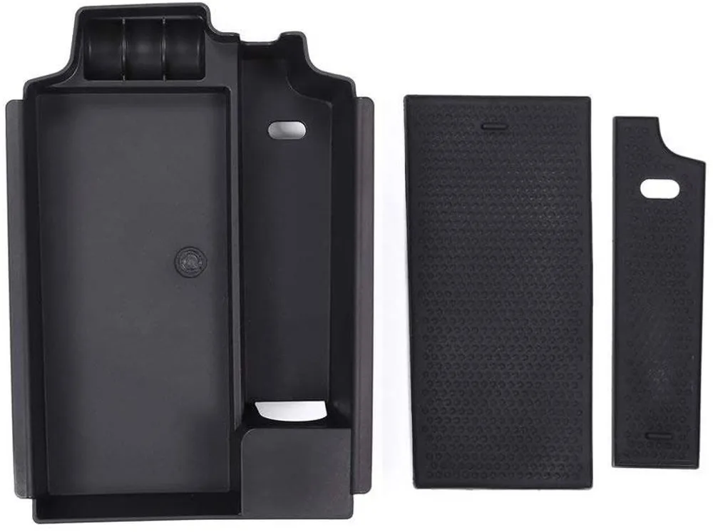 

For BMW 5 Series G30 2017-2020, Plastic Car Armrest Storage Box Central Console Container Phone Glove Tray Holder Black