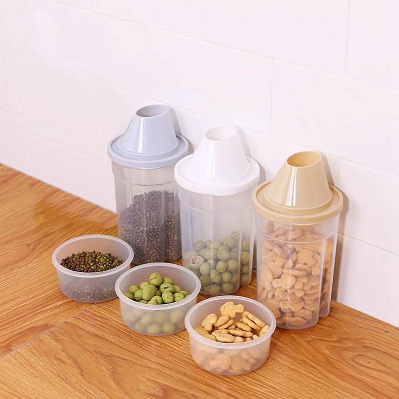 PP Plastic Storage Box Grains Cereal Containers Large-capacity Transparent Bottle Household Food Sealed For Kitchen | Дом и сад