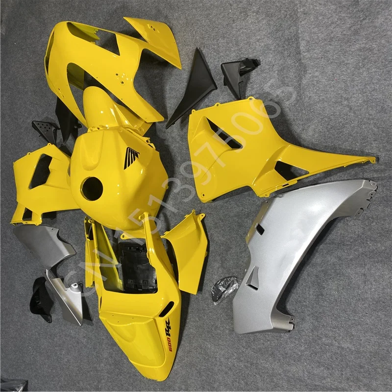 

Комплект обтекателей для honda CBR600 F5 2003 2004 CBR600 F5 03 04 CBR600 F5 2003 -2004, желтый, черный, серебристый обтекатель