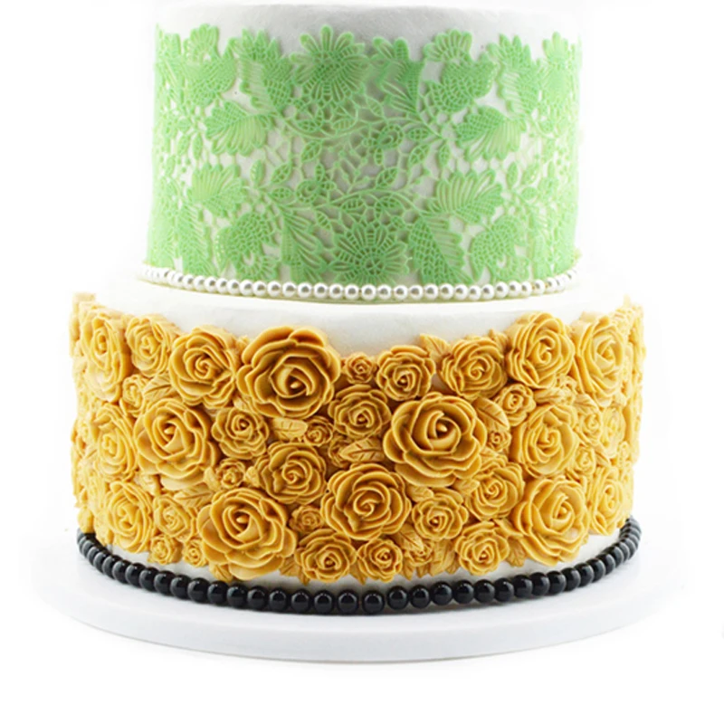 Rose Ruffle Petal Silicone Fondant Cake Mold Leaf Flower Conch Shell Pattern Wedding Birthday Sugar Craft Decorate Mould | Дом и сад