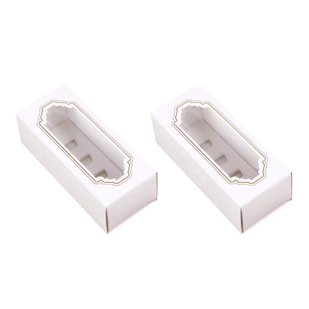 

30PCS Macarons Box for 5 Macaron Container Drawer Type Macaron Boxes Cookie Cake Dessert Party Gift Packing Box with Clear Windo