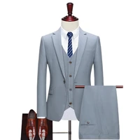 deluxe men grid wedding casual tuxedo men britain slim suit 3 men quality business social club suit clothing homme suit men