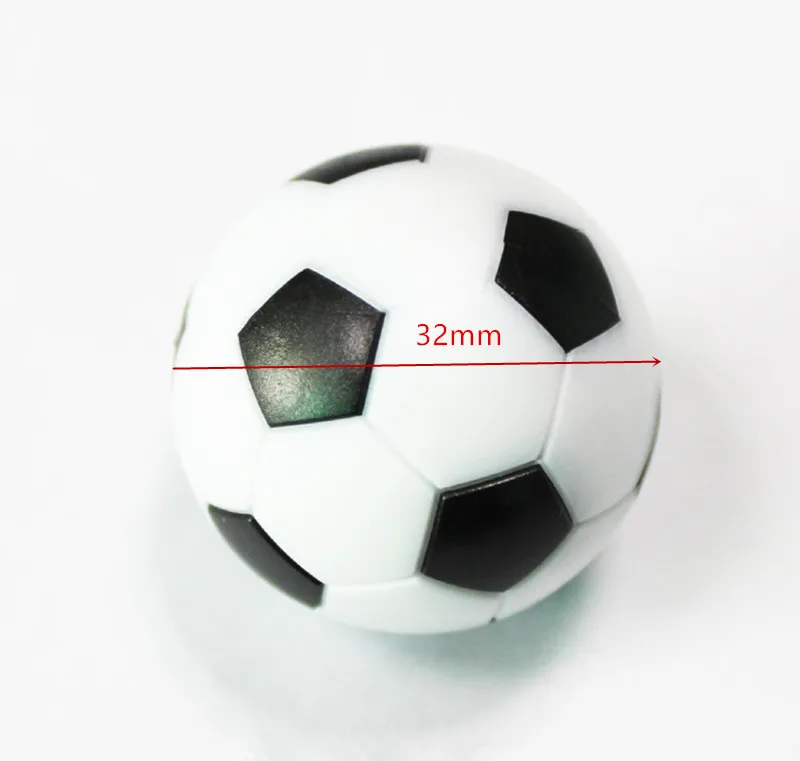 2 шт. 32 мм черный и белый экологически чистый резиновый футбольный стол