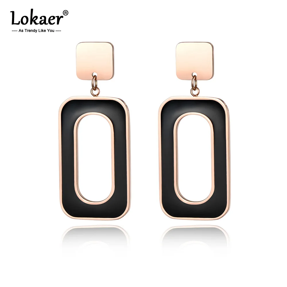 Lokaer богемные ювелирные изделия из нержавеющей стали цвета розового золота