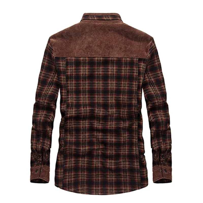 Новые мужские зимние куртки с хлопковым верхом рубашка длинными рукавами Теплая