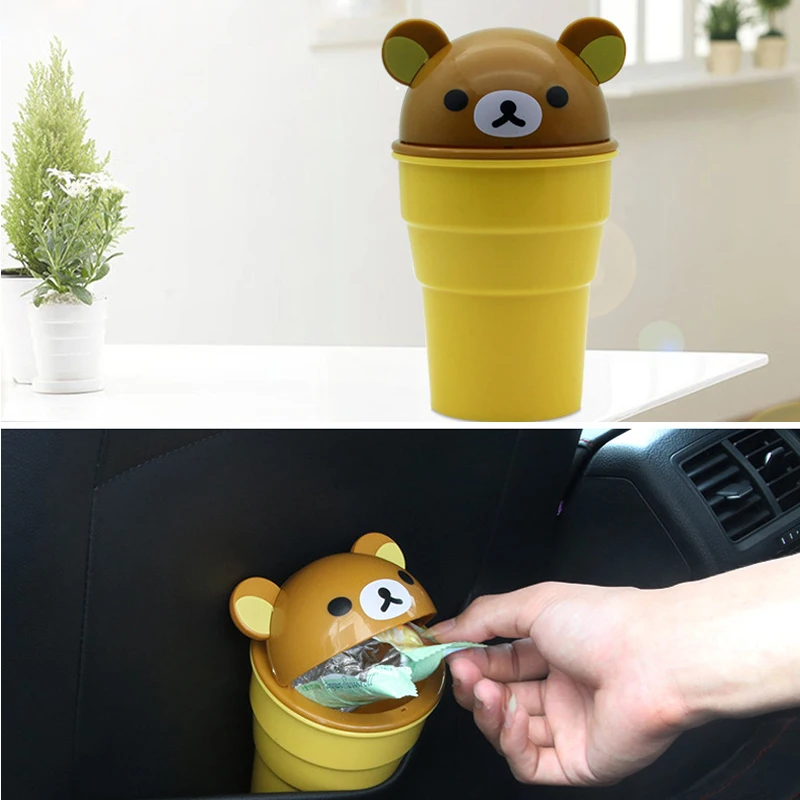 Детские носки с мультяшным автомобилем для мусора автомобиля хранение бочки