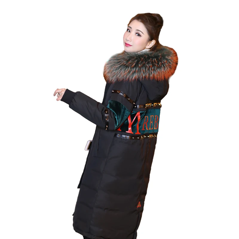 Пальто с хлопковой подкладкой размера плюс 5XL зимняя женская куртка 2019 шапка