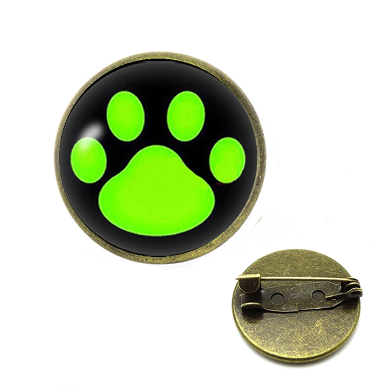 Божья коровка булавки стеклянный шар животное следа Кошачий коготь броши для