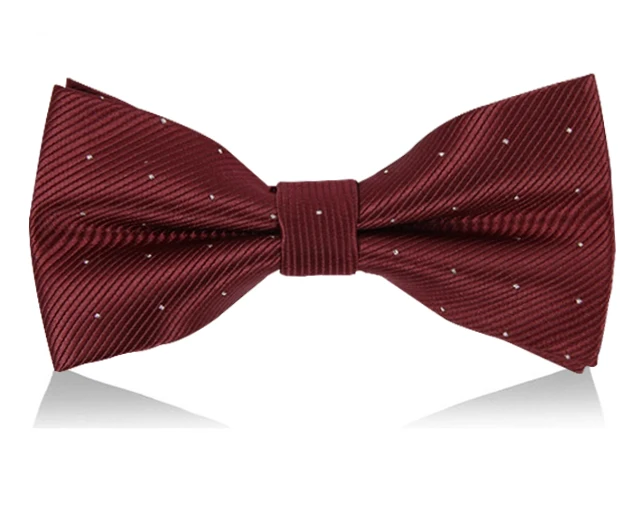 Burgundy Red with Si Модный Высококачественный жаккардовый галстук-бабочка, плетеный классический мужской галстук-бабочка, разноцветный галстук-бабочка, свадебный галстук, регулируемый галстук-бабочка, YJB0003 - Цвет: Burgundy Red with Si