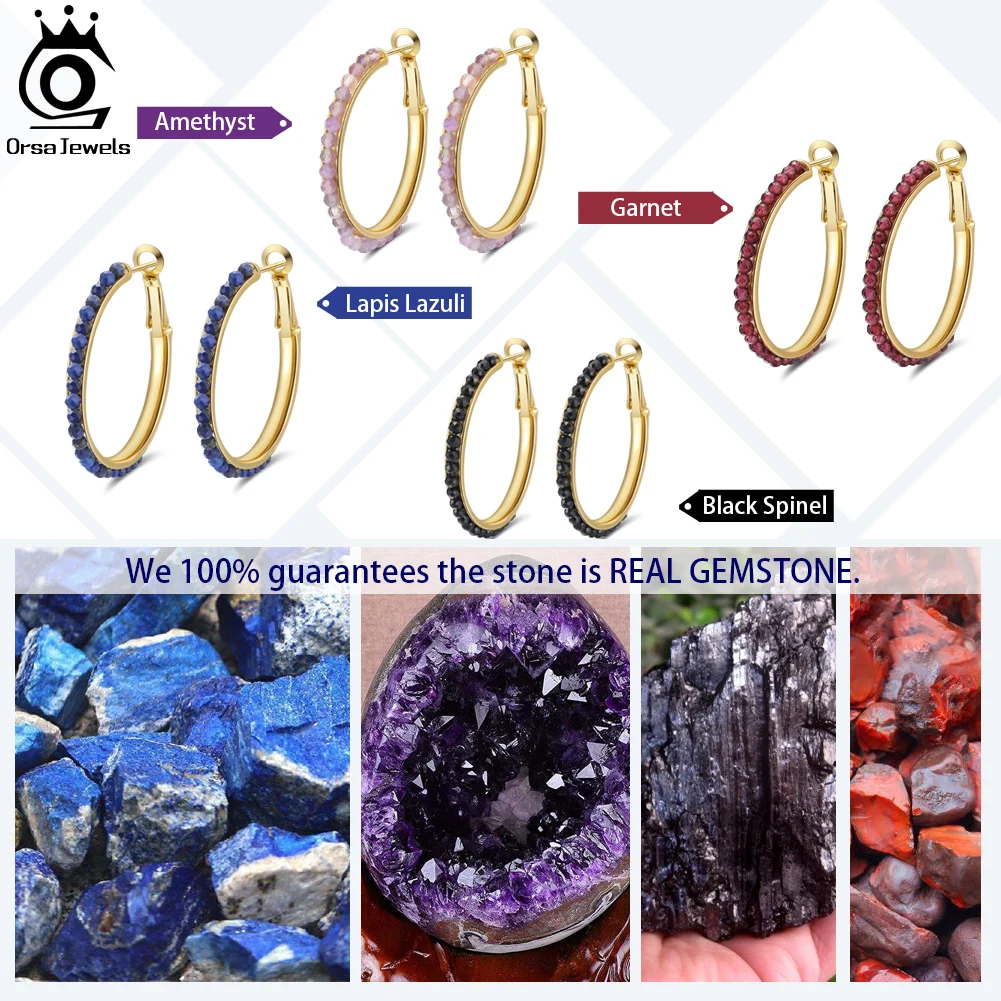 ORSA JEWELS женские серьги-кольца ручной работы из стерлингового серебра 925 пробы с
