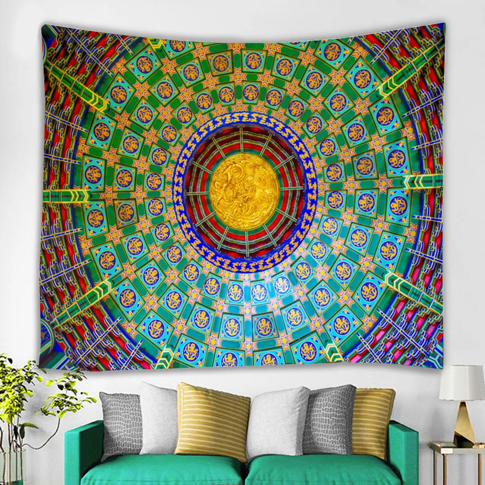 Пляжное полотенце с принтом мандалы в богемном стиле Нотр-Дам пляжное