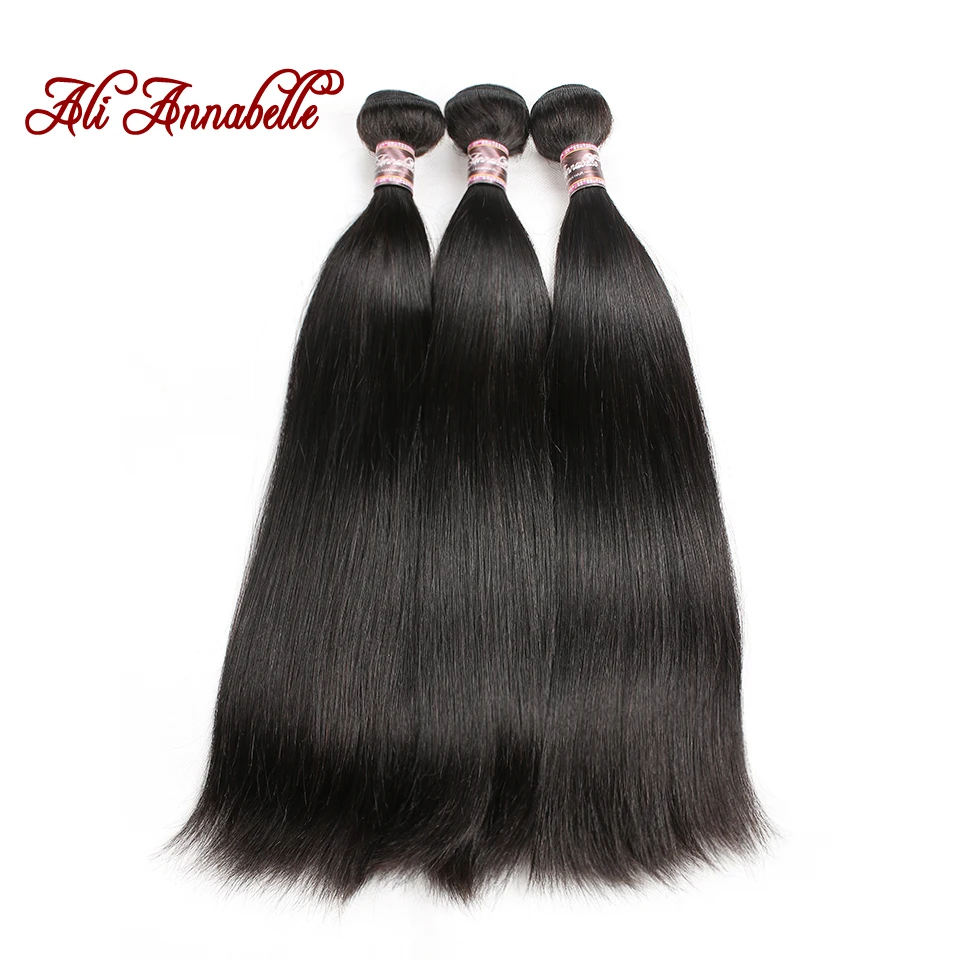 Прямые перуанские пряди из человеческих волос с двойным нарисованным рисунком