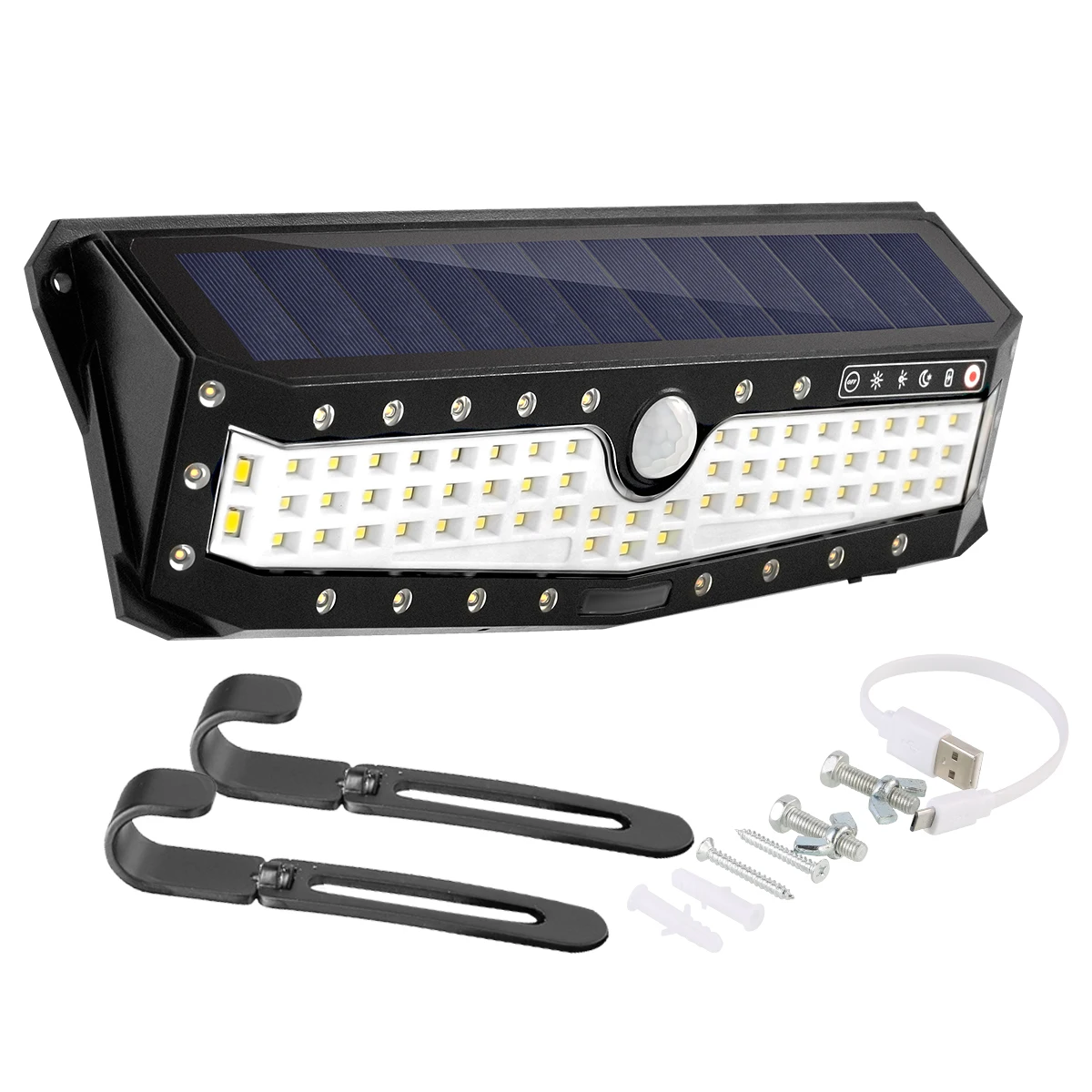 Светодиодный Ультра яркий Солнечный настенный светильник PIR датчик движения