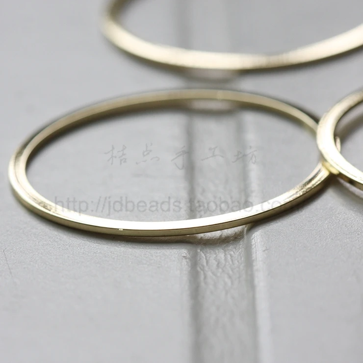 

Solid Brass Flat CLOSED Ring - Link - Loop 40x2mm (3604C)