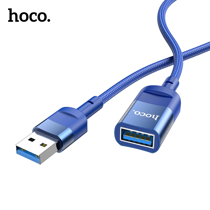 Кабель-удлинитель HOCO USB 1,2, 3,0 м, штекер-гнездо