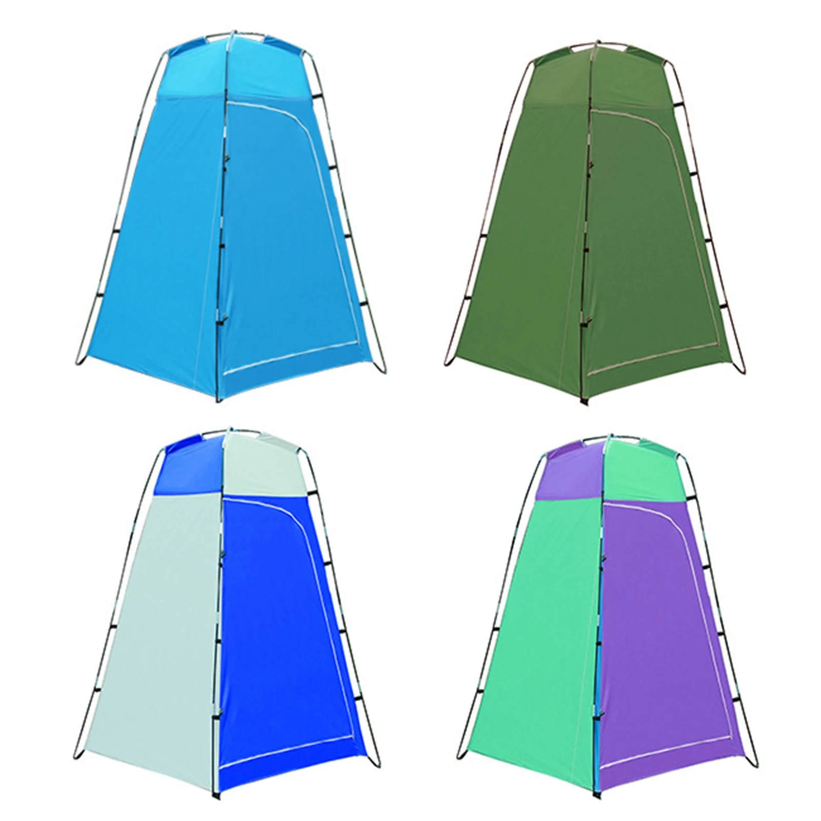 

Portable Shower Toilet Tent Camping Bath Changing Fitting Room Automatic Pop Up Beach Tent For Outdoor Camping Efficiently