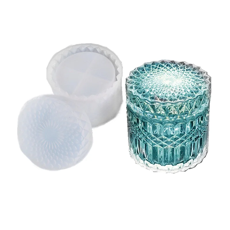 

Cylinder Water Drop Storage Box Silicone Mold For Jewelry Making Resin Jewelry Tool UV Epoxy Resin Molds Storage Dish Box