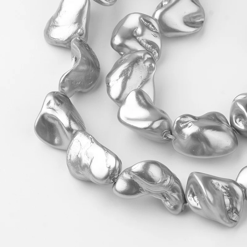 Натуральные антикварные белые жемчужные бусины Keshi модные браслеты 15 ~ 22x10 21x10 мм