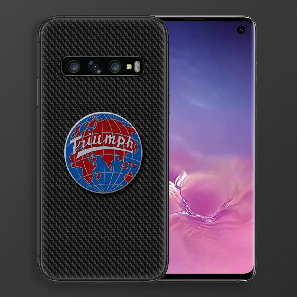 

Triumph motorcycle logo Phone case For Samsung Galaxy Note S 8 9 10 20 Plus E Lite Uitra black shell tpu prime 3D waterproof