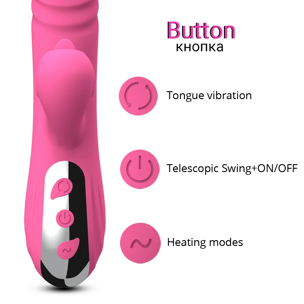 Новый фаллоимитатор вибраторы для женщин G точечный нагрев телескопические