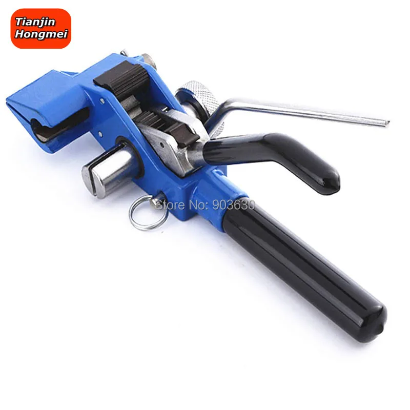 Banding Tool for Strapping Tensioner Stainless Steel Tensioner Tool Cable Ties Tension Cutting Fastening Hand Guided Gear Bander