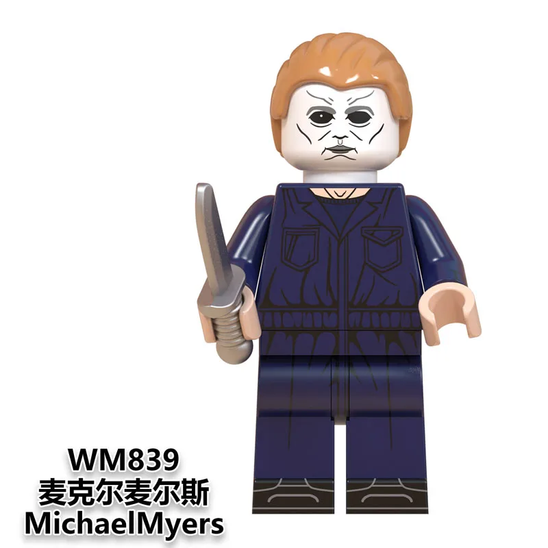 WM839 Фильм ужасов Дейла ужас Хэллоуин Фредди Майерс Джек Скеллингтон зомби Эрика дравена Билла Джейсона строительные блоки игрушки для детей wm846 - Цвет: WM839