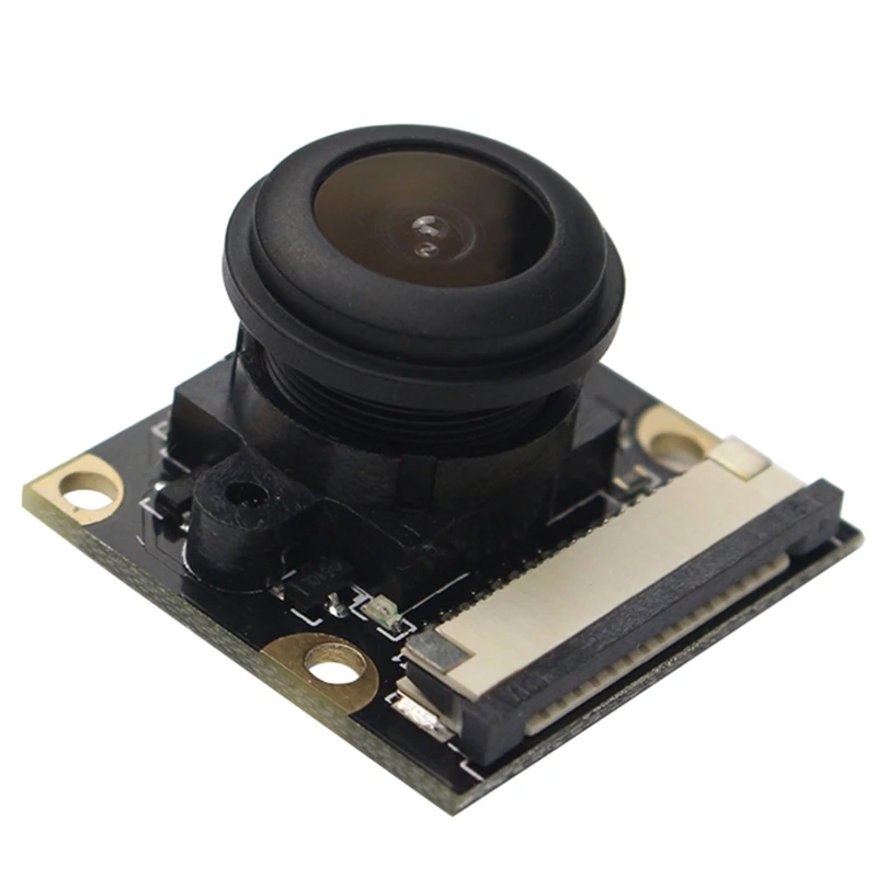 

Raspberry Pi Camera 4B/3B Universal 130 160degree Fisheye Lens Wide-angle Infrared Night Vision Webcam