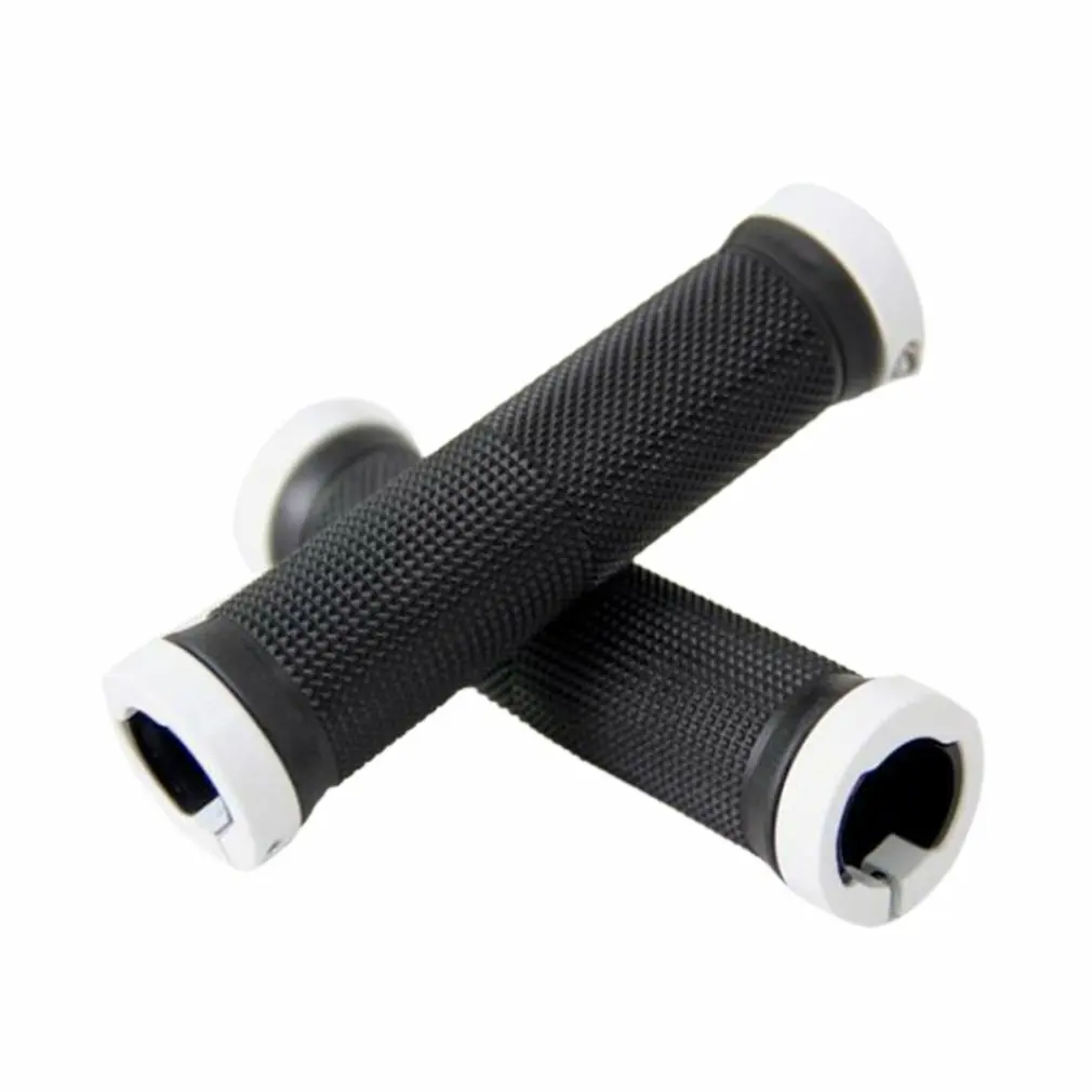 

1 Pair Mountain Road Cycling Bike Bicycle MTB Handlebar Cover Grips Bilateral Soft Rubber Anti-slip on Handle Grip Lock Bar End