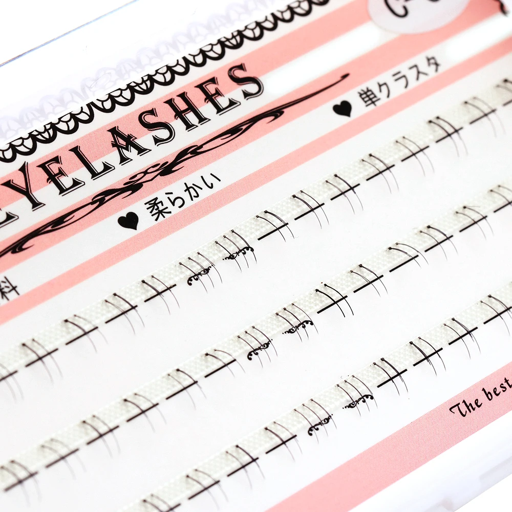 1 коробка сегментированные ресницы для макияжа нижние натуральные ручной работы