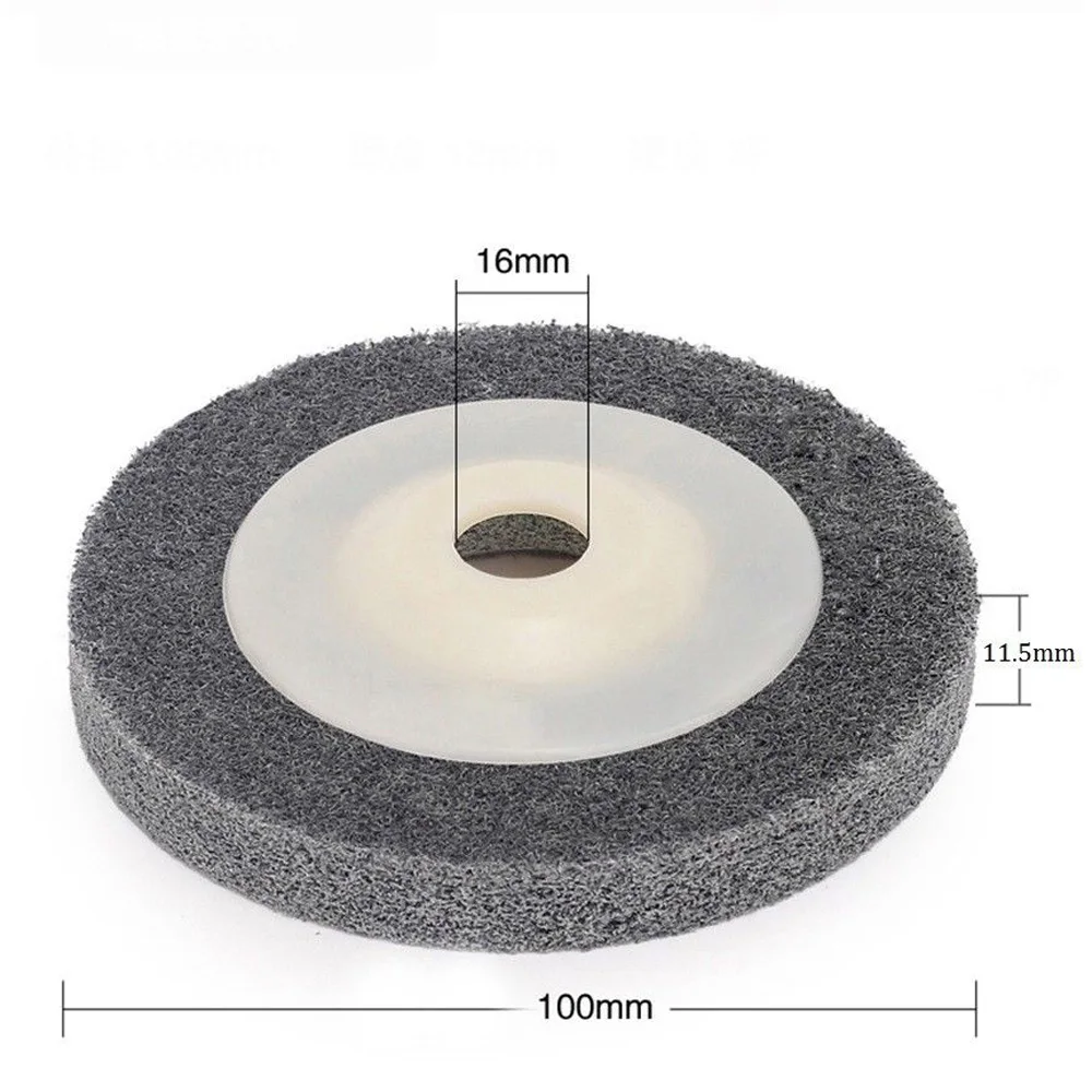 

1 Pcs 4/100mm Nylon Fiber Polishing Buffing Wheel Pad Disc For Angle Grinder