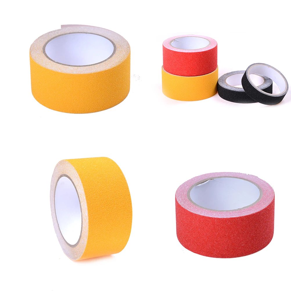 

1M/5M Anti Slip Waterproof Tape Self Adhesive Tape For Stair Floor Bathroom Kitchen Warning Stripes Emergency Lines Wall Sticker