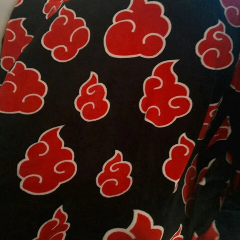 

A NARUTO Akatsuki Red Cloud Blanket Cosplay Prop Flannel Fleece Sheet Uchiha Itachi Pain Nagato Konohagakurenosato 150x120CM
