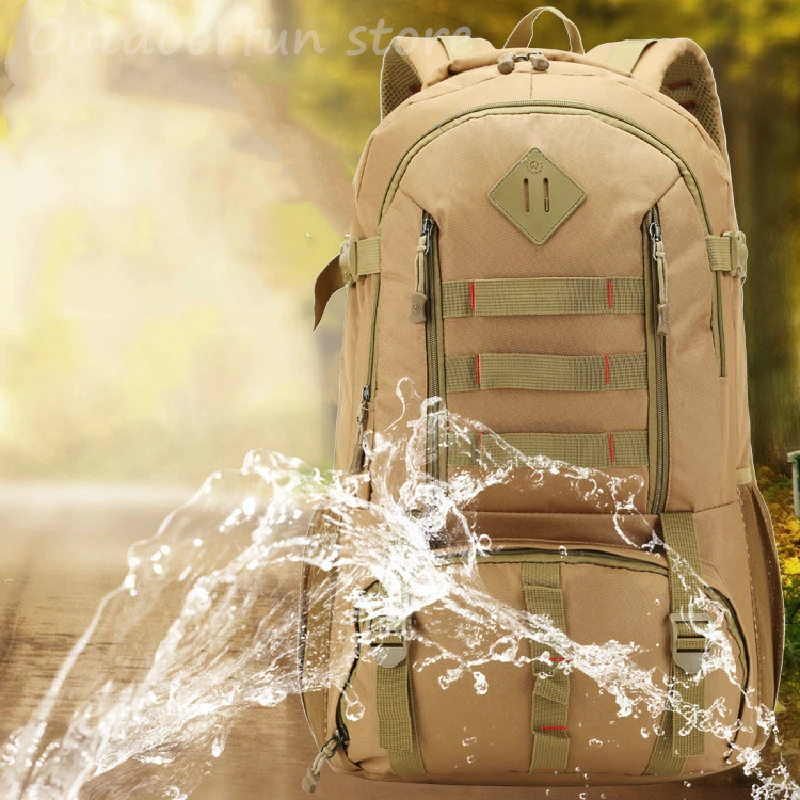 50L Камуфляжный уличный военный рюкзак мужская спортивная тактическая Сумка Molle