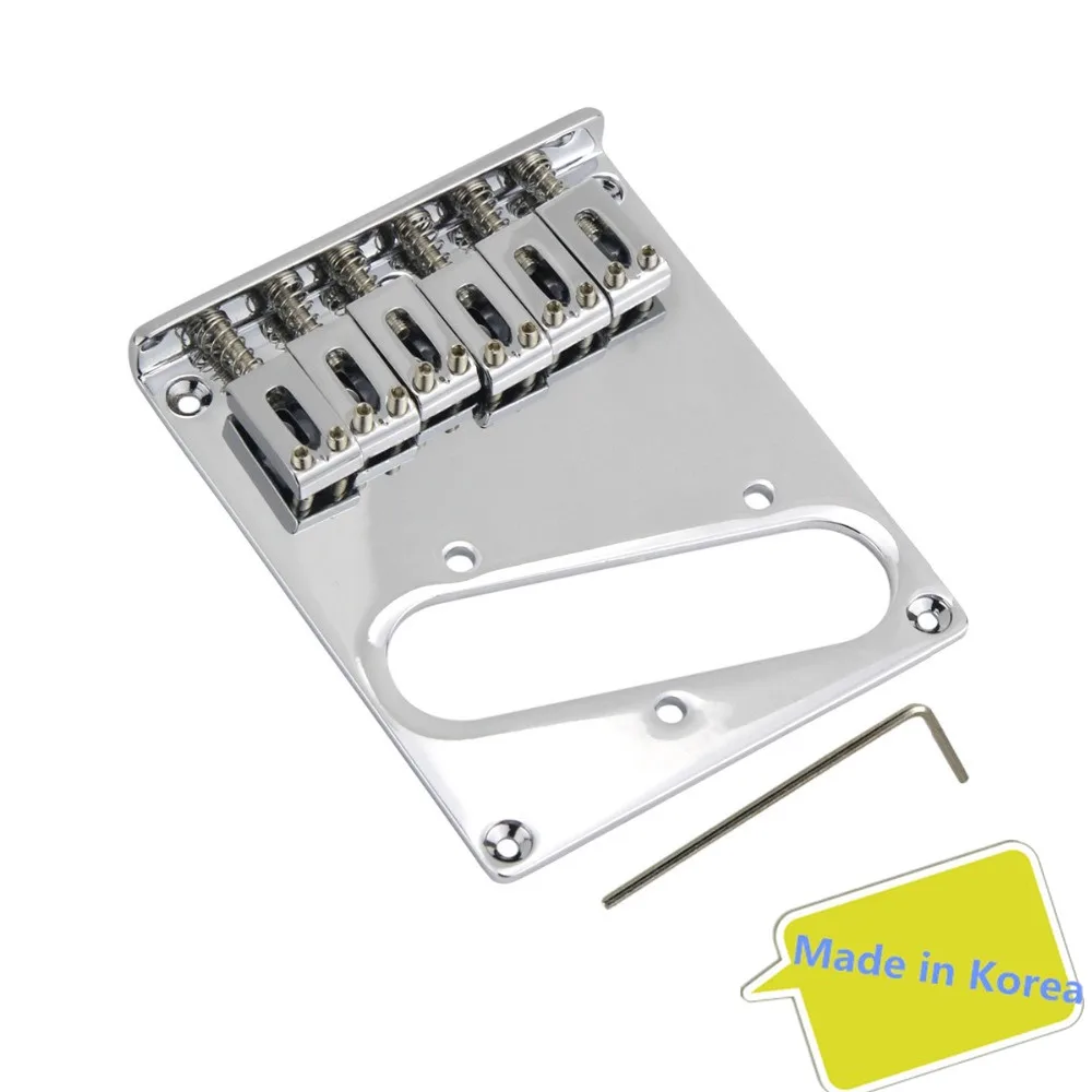 Новый мост для электрогитары 6 седлов Tele Bridge хромированные Струны корпуса