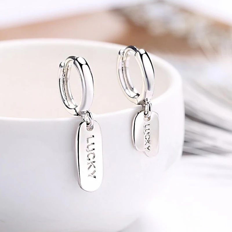 Асимметричные двойные Подвески на удачу маленькие серьги кольца модные крутые