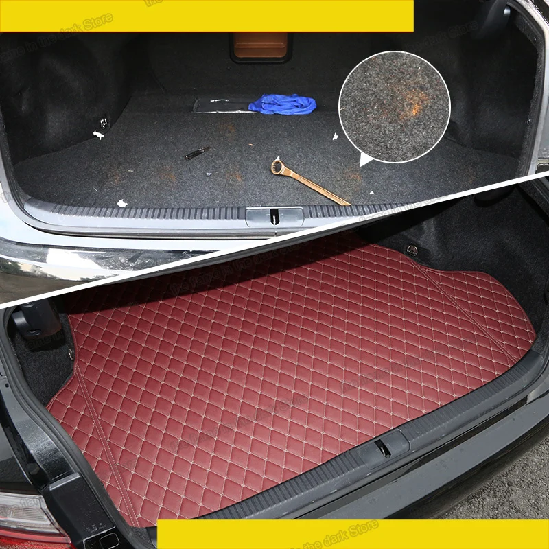 Lsrtw2017 прочный водонепроницаемый волоконный кожаный коврик для багажника