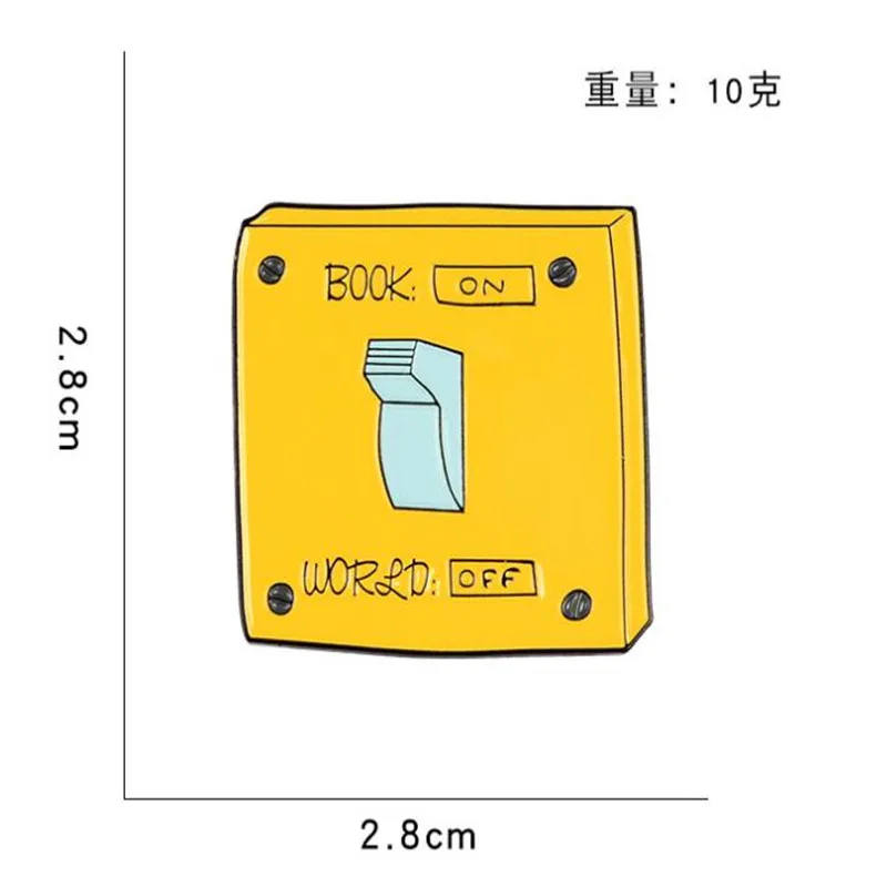 Креативный переключатель металлические украшения значки инструменты одежда