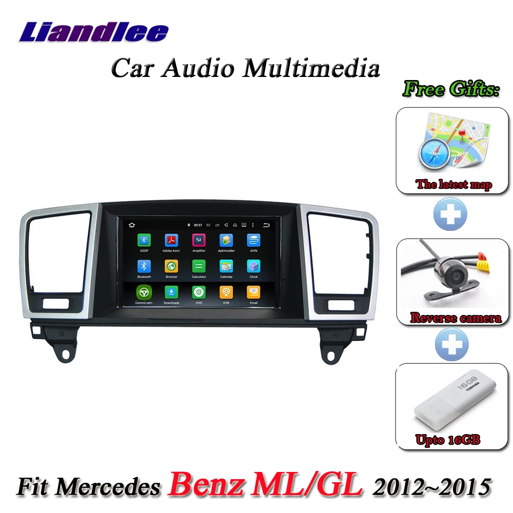 Автомобильный мультимедийный плеер с GPS-навигацией для Mercedes Benz MB/M/GLE/ML/W166/63/250/350
