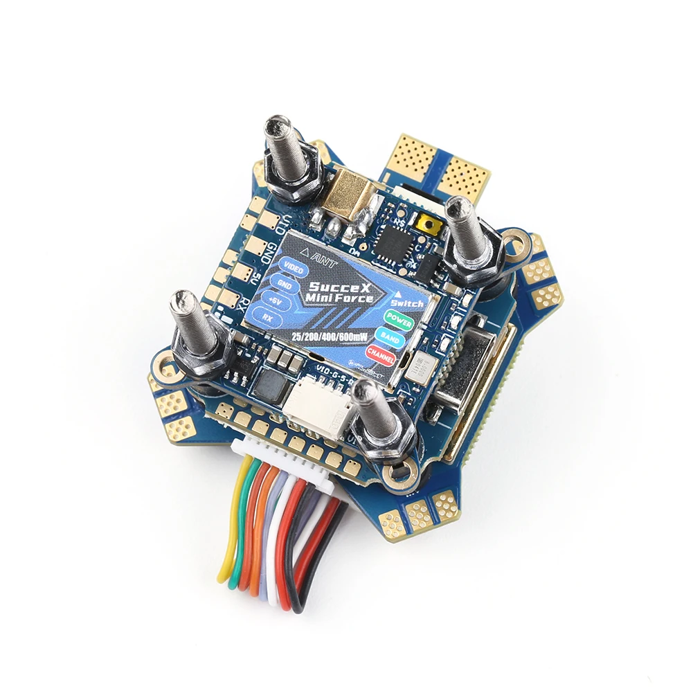 

iFlight SucceX-D Mini F7 TwinG Stack with SucceX-D Mini F7 TwinG V2 FC/SucceX Mini 55A 2-6S 4-in-1 ESC for HD FPV system