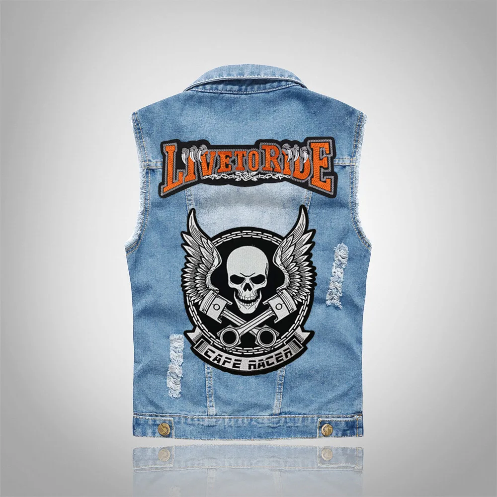 Мужская байкерская куртка однотонная кожаная в стиле панк мотоциклетная с