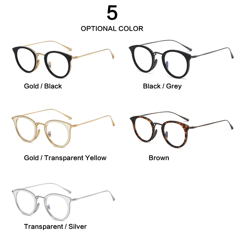 Оправа из чистого титана для мужских очков квадратные оправы по рецепту при