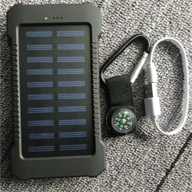 

8000mAh Multipurpose Outdoor waterproof solar mobile power ultrathin power bank External Battery Pack