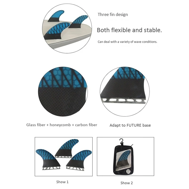 

Surf Fins Future G7 Fins Fibreglass Fin Honeycomb Surfboard Fins Carbon Fiber Fins in Surfing Surf Accessories